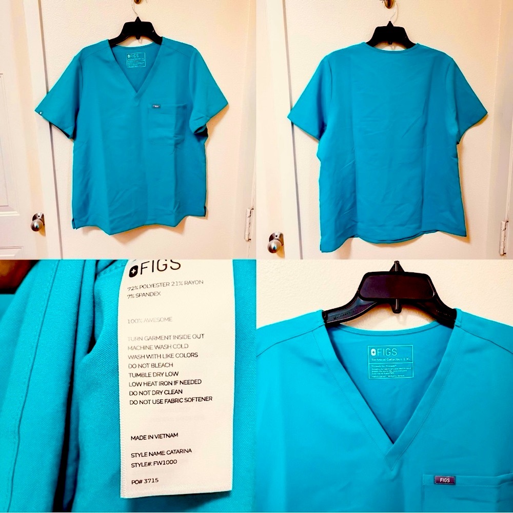 •FIGS• Catarina One Pocket Scrub Top PO# 3715